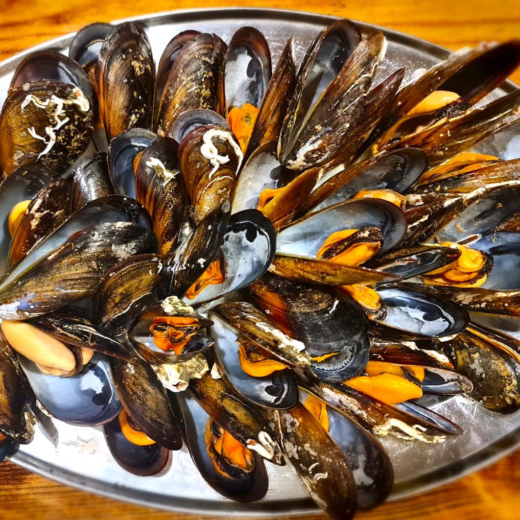 Mejillones al vapor