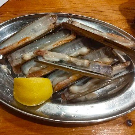 Navajas a la plancha